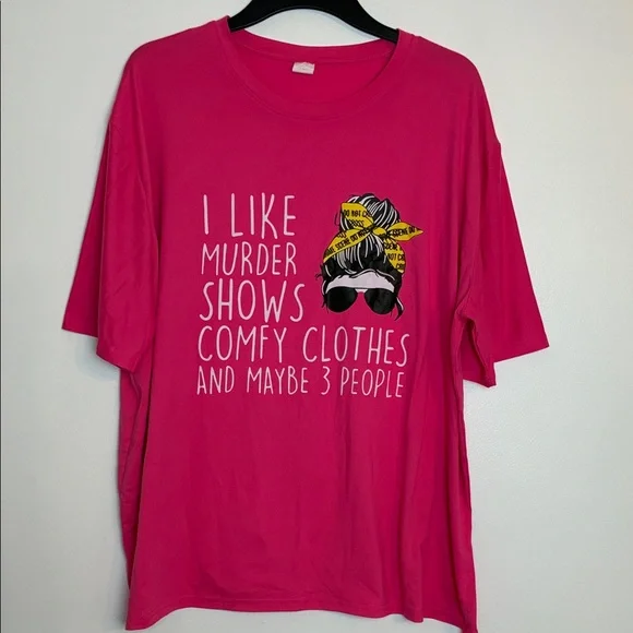 Women’s Graphic Pink T-Shirt Size 2XL - Picture 1 of 3